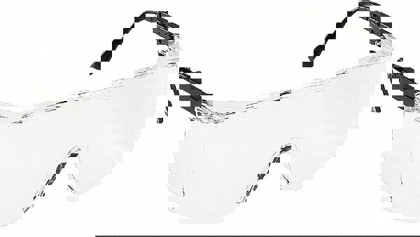 Tacoma Wraparound Safety Glasses, Black Plastic Frame, Clear Lens